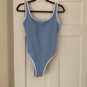 LainSnow Ocean Isle One Piece, Carolina Blue  x Megan Stokes